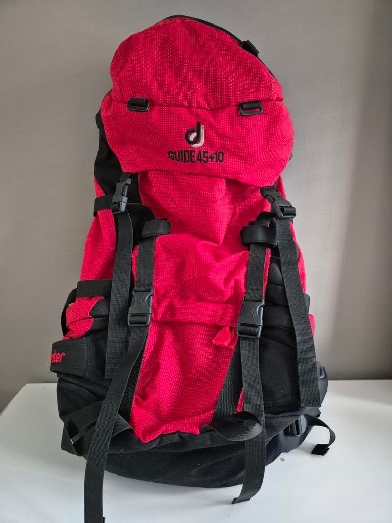 ZGAN Deuter Guide 45+10 – Oersterke Rugzak + Flightbag, Overige merken, 40 cm of meer, Ophalen of Verzenden, Zo goed als nieuw