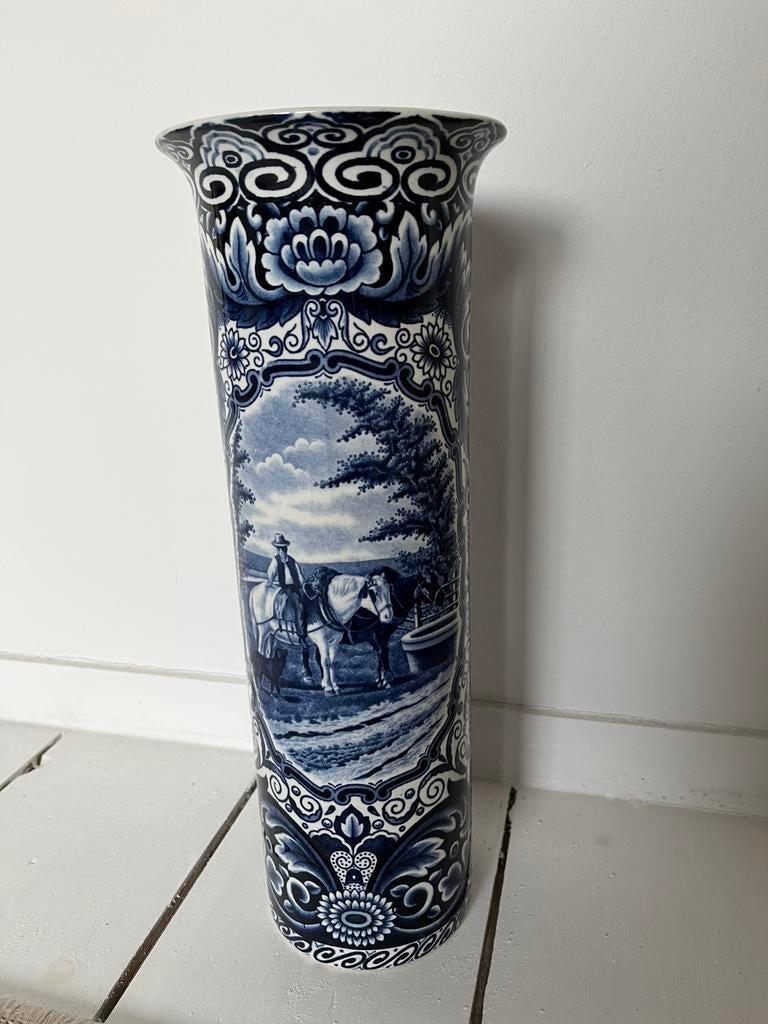 Rustique antieke vaas delfts blauw, Ophalen of Verzenden