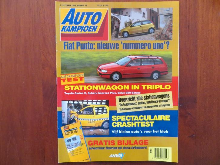 Autokampioen 18 1993 Fiat Punto, Toyota Carina E SW, Impreza, Boeken, Auto's | Folders en Tijdschriften, Nieuw, Toyota, Ophalen of Verzenden