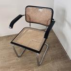 Thonet Stalen buisstoel plus Thonet bar stool, Ophalen, Gebruikt, Design jaren 80, Zwart