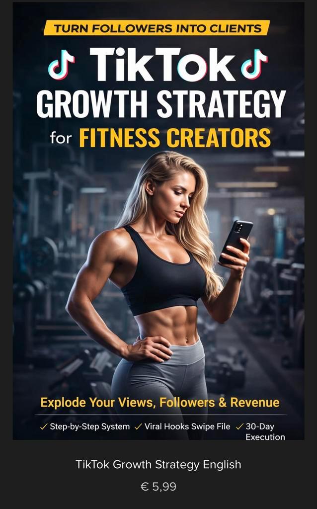 E-Book: TikTok Growth Strategy for Fitness Creators, Boeken, E-books, Sport, Hobby en Vrije tijd