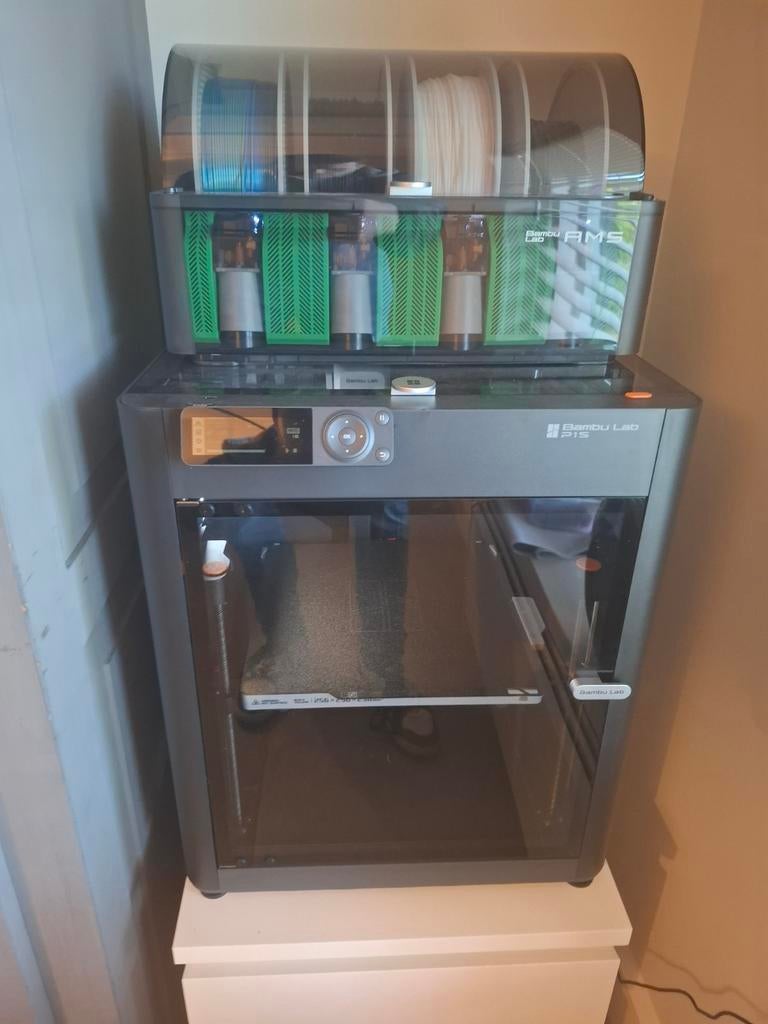 Bambu Lab P1S combo 3D printer, Computers en Software, 3D Printers, Gebruikt, Filament, Ingebouwde Wi-Fi, Ophalen