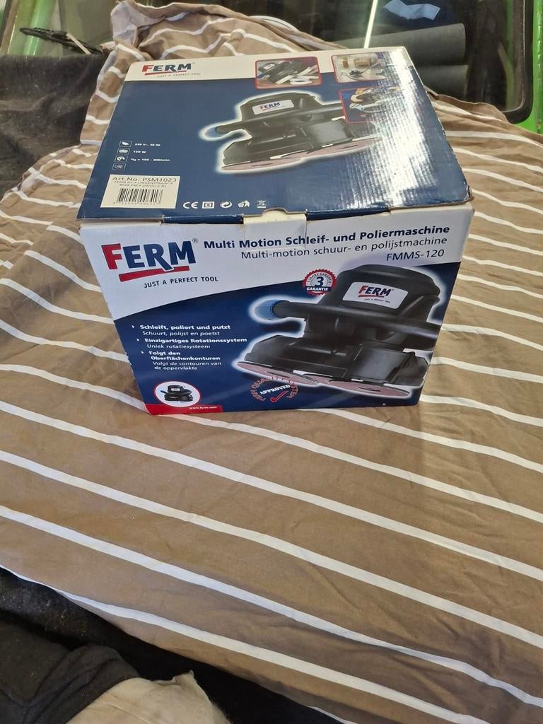 Polijst machine ferm psm 1023, Ophalen, Nieuw, Minder dan 600 watt, Bandschuurmachine