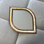 Vintage Marokkaanse ovale spiegel met messing, Ophalen of Verzenden, Ovaal, Minder dan 50 cm