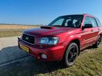 Subaru Forester 2.0 XT AWD AUT 2005 Rood, Zwart, 4 cilinders, 1435 kg, Leder en Stof