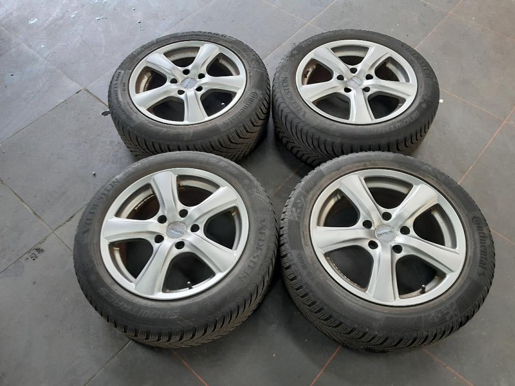 winterbanden Vredestein 205/55 R 16 met velgen Toyota, Ophalen, Gebruikt, 16 inch, Banden en Velgen