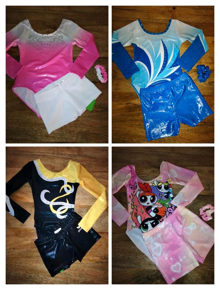 Gympakje/turnpakje/gympakjes/turnpakjes maat 110 met KORTING, Sport en Fitness, Turnen, Nieuw, Turnpak(je), Kleiner dan kindermaat 122