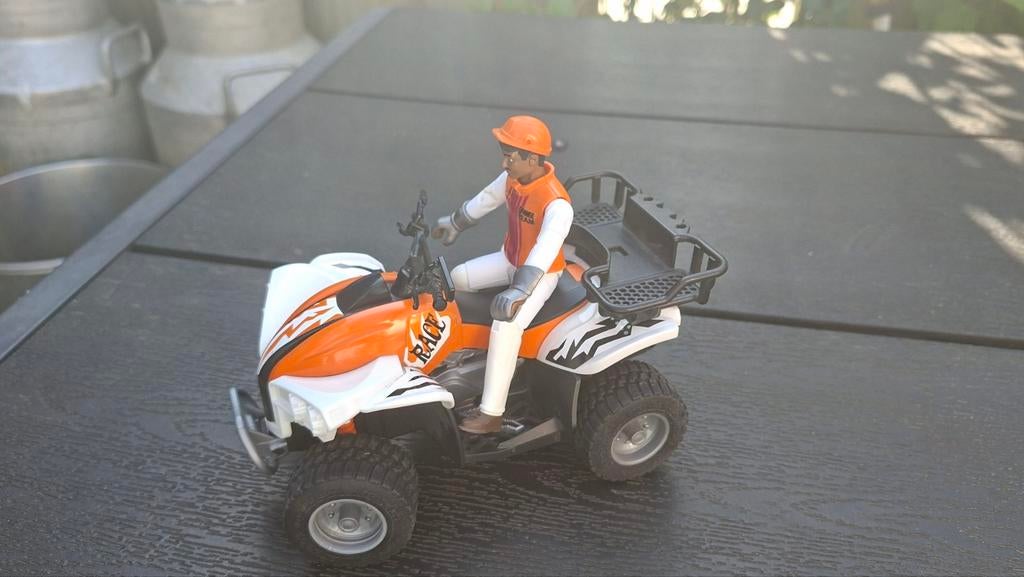 Quad met poppetje  Bruder, Kinderen en Baby's, Speelgoed | Speelgoedvoertuigen, Ophalen, Zo goed als nieuw