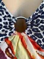 J327 Marc Cain maat M=38/40 Zijden lang tuniek jurk rood, Maat 38/40 (M), Ophalen of Verzenden, Zo goed als nieuw, Marccain