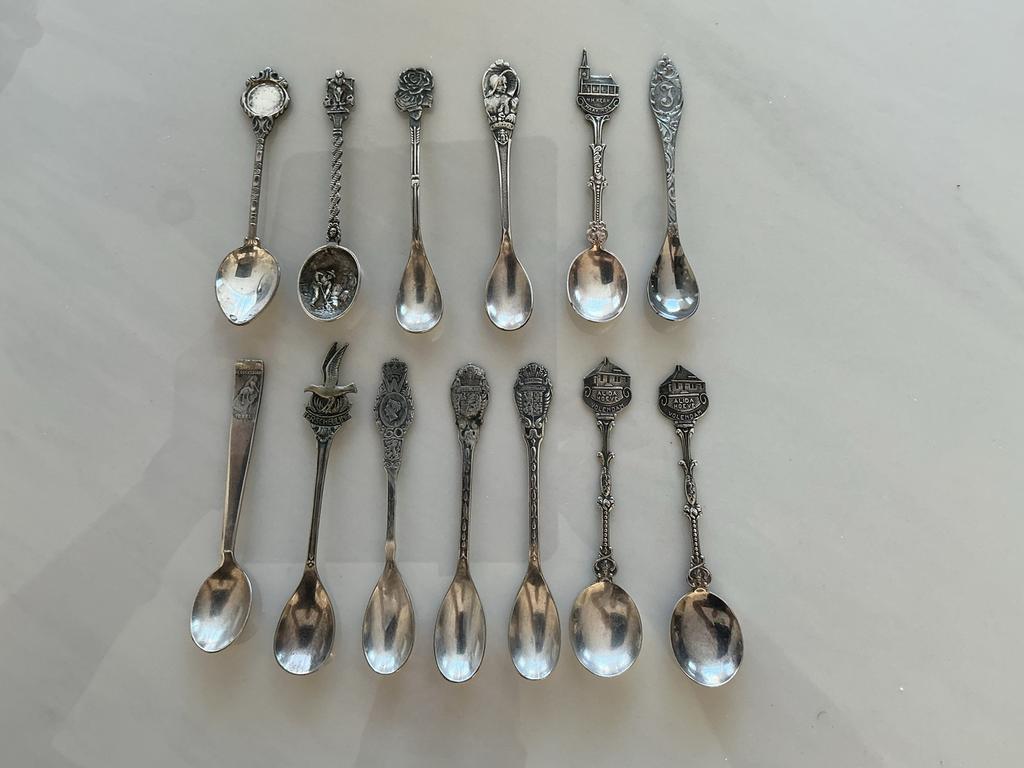 Antieke zilveren verzamellepeltjes, Ophalen of Verzenden