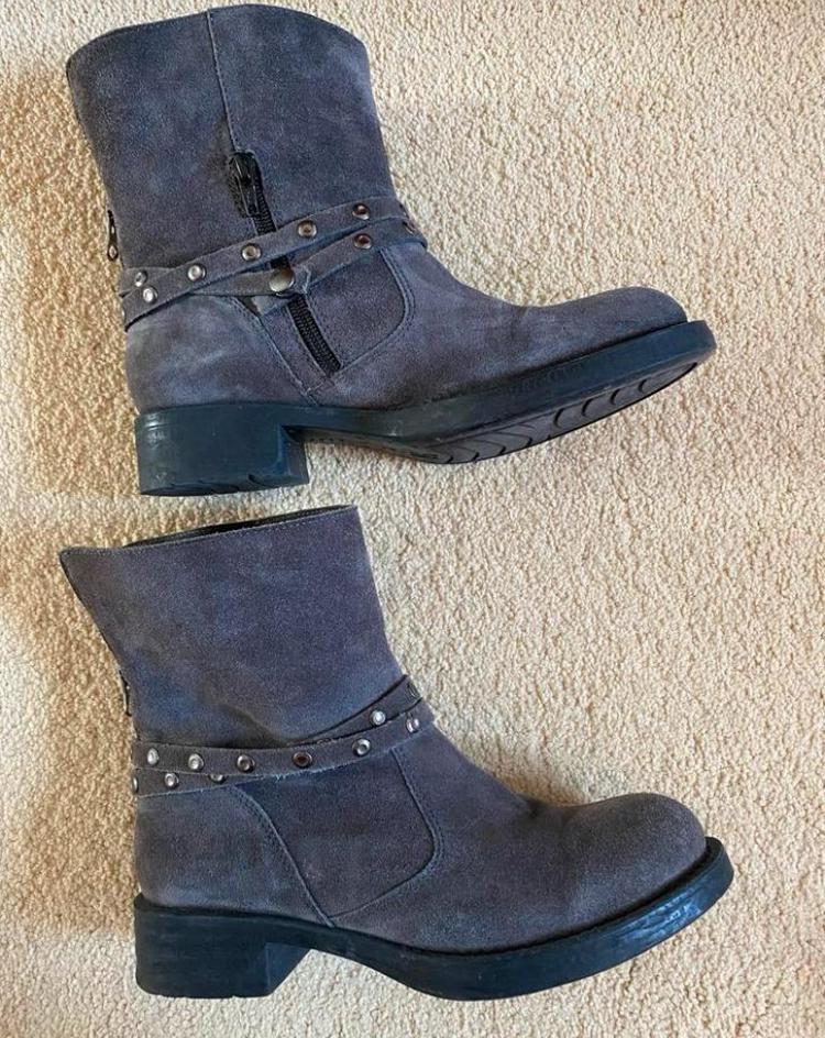 Dune laarzen maat 38, Ophalen of Verzenden, Zo goed als nieuw, Grijs, Hoge laarzen