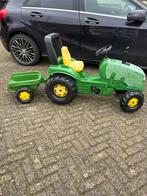 John Deere kindertrekker met Aanhanger, Kinderen en Baby's, Speelgoed | Buiten | Voertuigen en Loopfietsen, Ophalen of Verzenden
