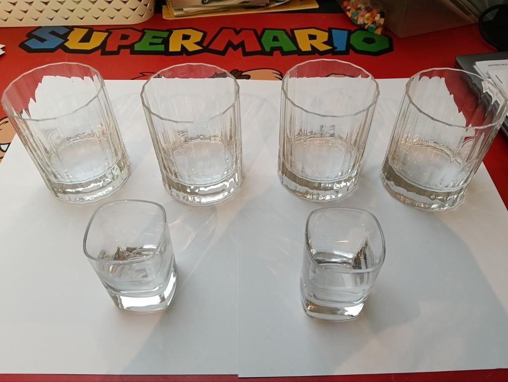 Luigi Bormioli 6 glazen - light & music serie, Verzamelen, Glas en Borrelglaasjes, Ophalen of Verzenden, Zo goed als nieuw, Overige typen