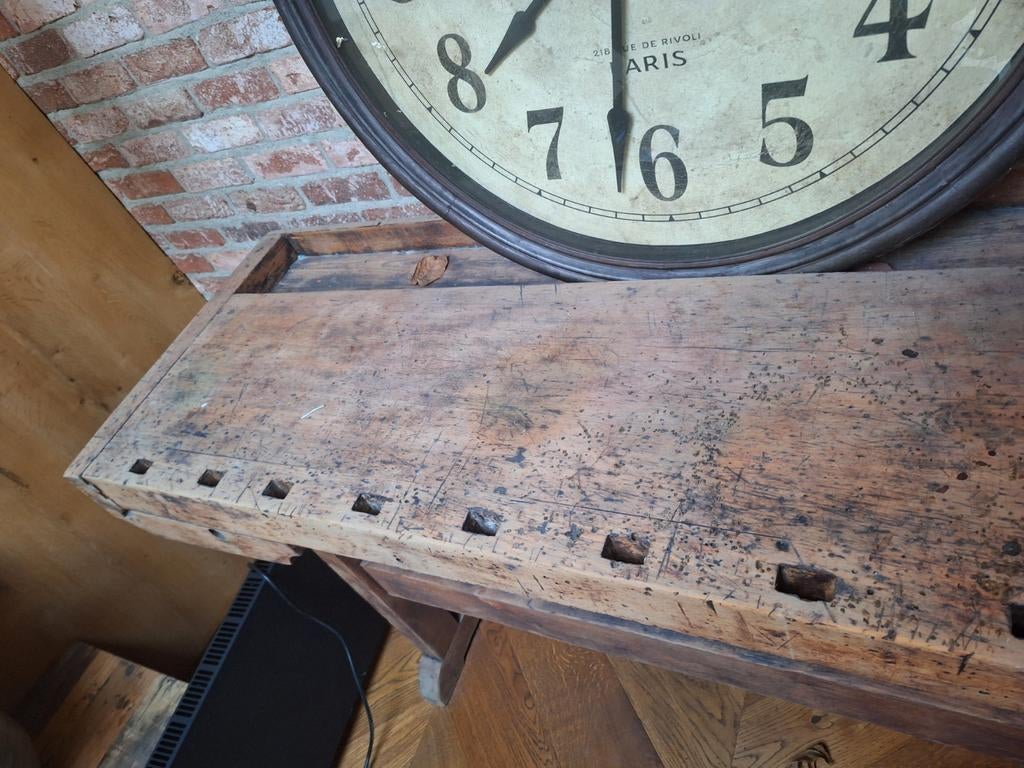 Robuuste houten werkbank - direct beschikbaar, Doe-het-zelf en Verbouw, Werkbanken, Ophalen of Verzenden, Gebruikt, 170 cm of meer