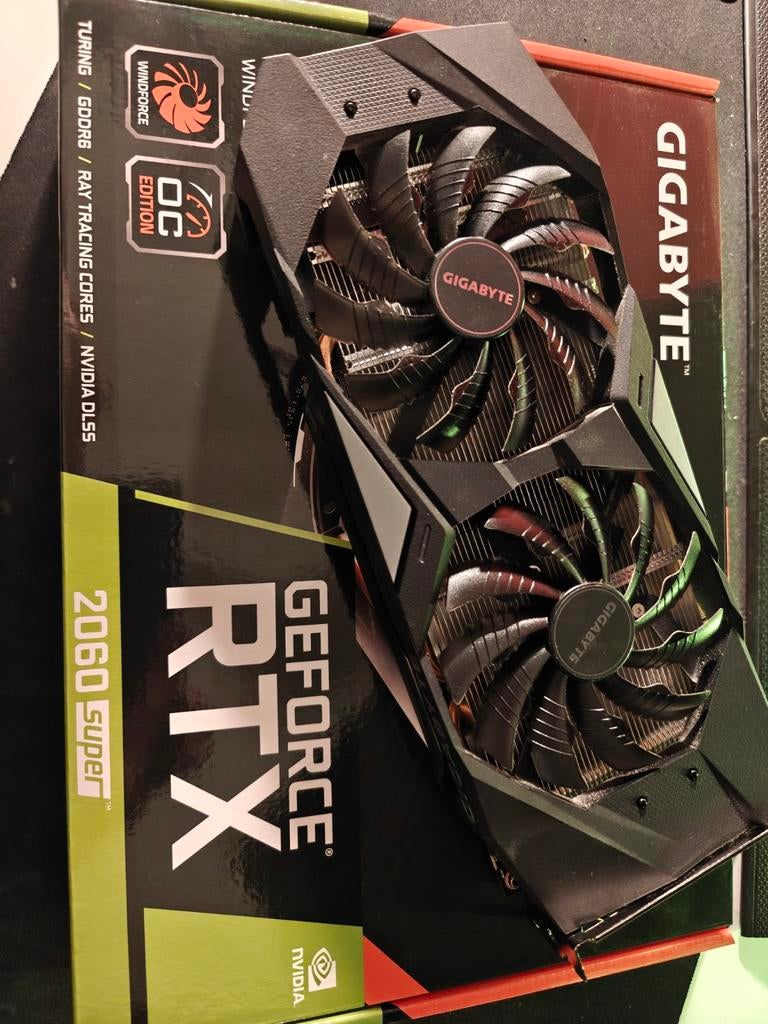 Gigabyte GeForce RTX 2060 SUPER 8GB, Computers en Software, Videokaarten, PCI-Express 3, Gebruikt, GDDR6, Ophalen of Verzenden