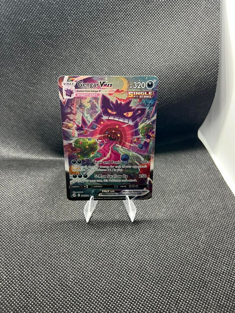 Gengar Vmax 271 Fusion Strike alt art, Ophalen of Verzenden, Zo goed als nieuw, Losse kaart
