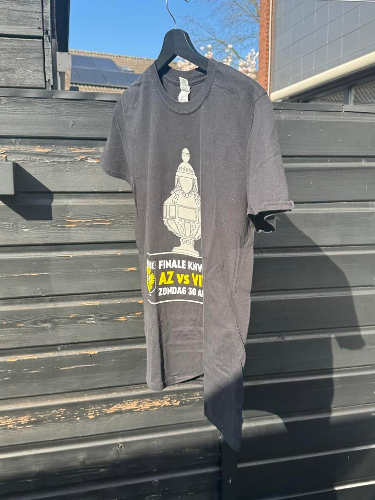 T-shirt bekerfinale AZ - Vitesse, Ophalen of Verzenden, Gedragen, Overige maten, Zwart