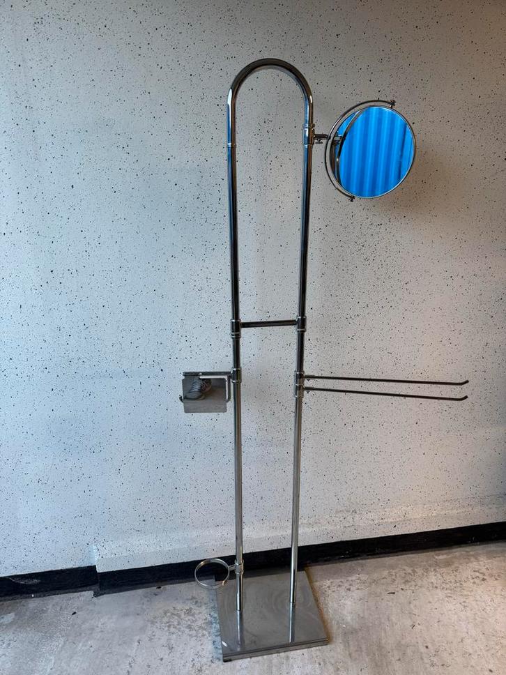 Vintage Badkamerset met Spiegel en Handdoekhouders, Huis en Inrichting, Badkamer | Badkamermeubels, Gebruikt, Overige typen, 150 tot 200 cm