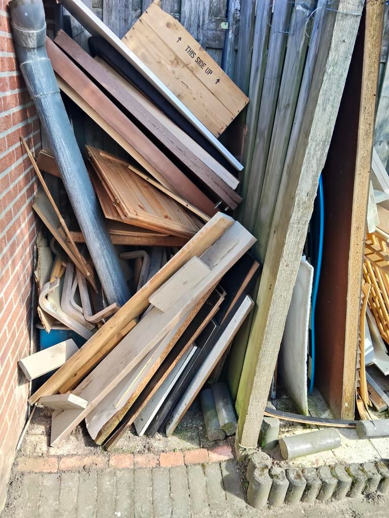 Gratis stookhout, Doe-het-zelf en Verbouw, Hout en Planken, Ophalen, Minder dan 25 mm, Pallet, Minder dan 200 cm