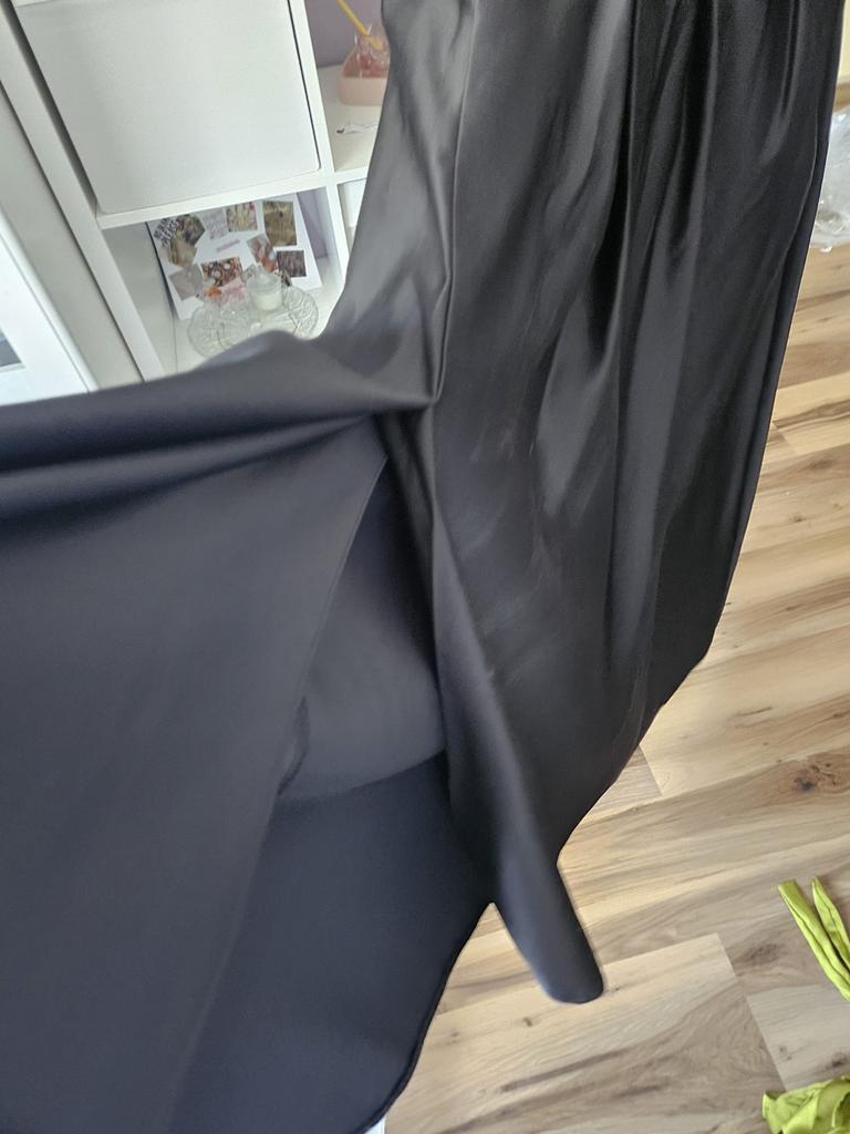 Zwart jurk met zakken maat l, Ophalen of Verzenden, Gebruikt, Minder dan 1 meter, Parasolvoet