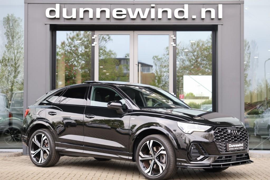 Audi Q3 SPORTBACK 45 TFSI e SPORTBACK*S-LINE*PANO*SFEER*LEER, Auto's, Audi, Automaat, Gebruikt, Overige modellen, Zwart