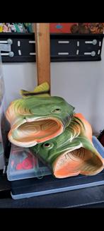 Vis slippers, Kleding | Heren, Schoenen, Ophalen of Verzenden, Zwart