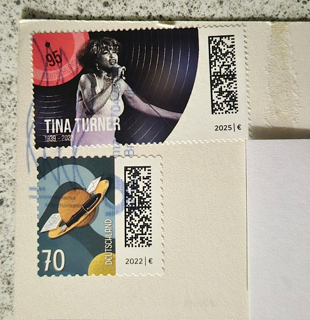 Postzegel Tina Turner Duitsland, Postzegels en Munten, Postzegels | Europa | Duitsland, Ophalen of Verzenden, 1990 tot heden, Gestempeld