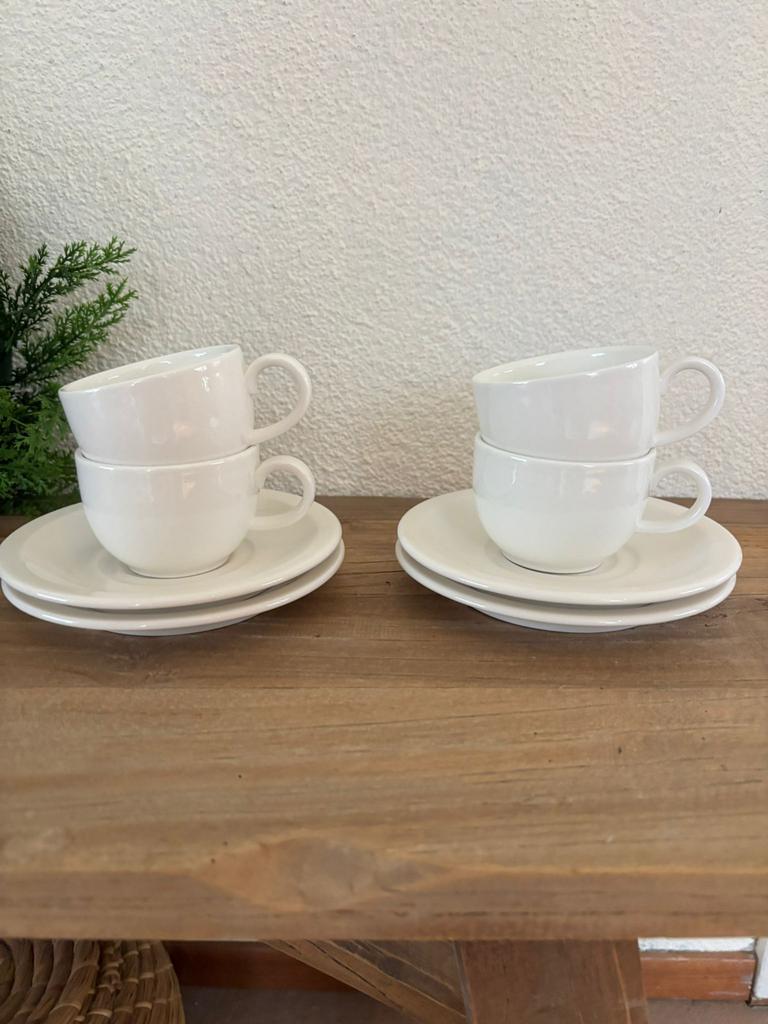 4 villeroy en boch kopjes, Antiek en Kunst, Antiek | Servies los, Ophalen of Verzenden