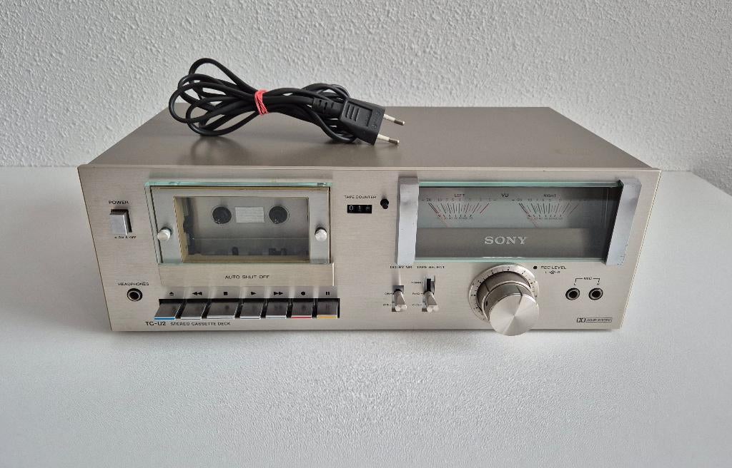 Sony TC-U2 Stereo Cassettedeck Speler Recorder, Ophalen of Verzenden, Enkel, Sony