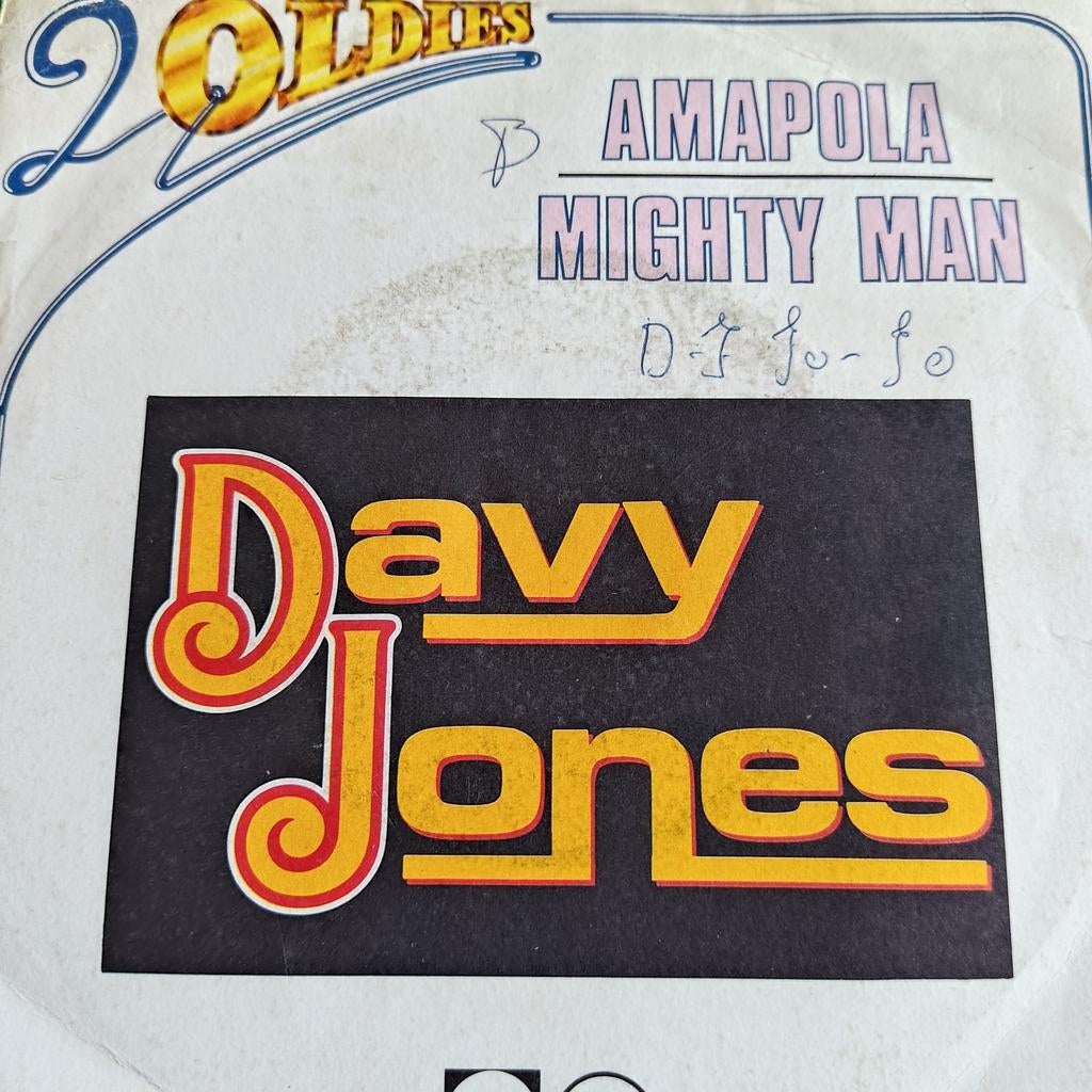 Davy Jones - Amapola / Mighty Man (2 Oldies), Ophalen of Verzenden, 1970 - 1979, Gebruikt, 7 inch