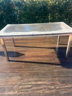 Tuintafel, Tuin en Terras, Tuintafels, Ophalen, Zo goed als nieuw, Rechthoekig, Rvs