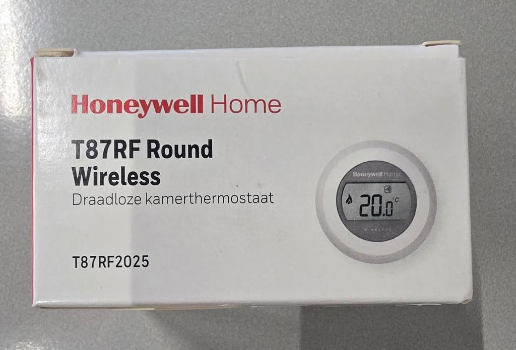 Honeywell Home T87RF Round Wireless Draadloze Thermostaat, Ophalen of Verzenden, Slimme thermostaat, Nieuw