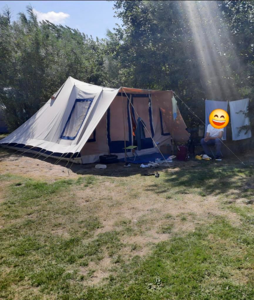 Vrijbuiter katoenen tent Zwaan ( incl instructies), Caravans en Kamperen, Tenten, Ophalen, Gebruikt