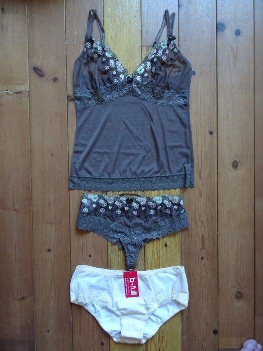 Lingerie setje en slip, Kleding | Dames, Hunkemöller, Ophalen of Verzenden, Bruin, Setje