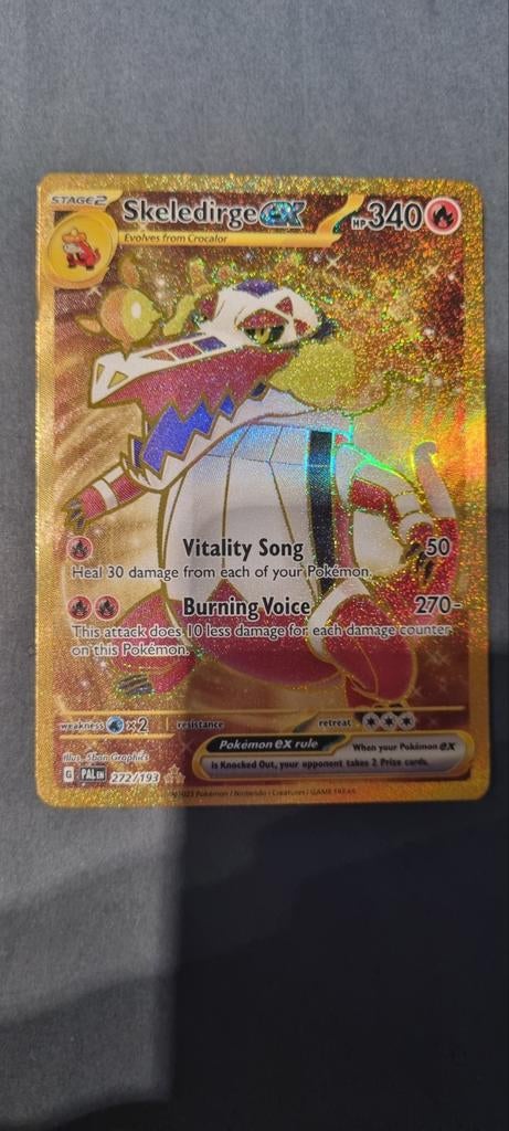 Skeledirge ex 272/193 Paldea Evolved Pokémon kaart, Ophalen of Verzenden, Zo goed als nieuw, Losse kaart, Foil