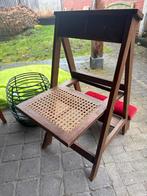 Antieke bidstoel met rieten zitting - Goede staat, Ophalen of Verzenden