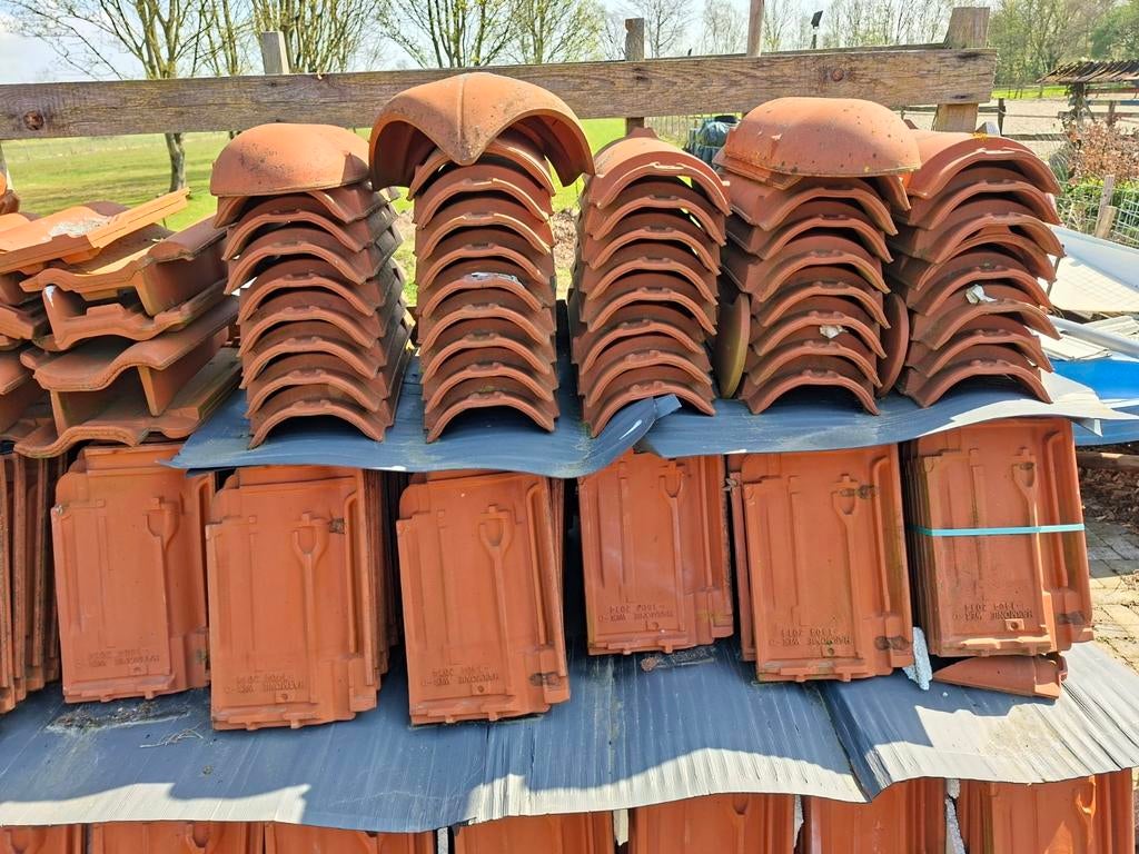 60 vierkantemeter mooie dakpannen creaton harmonie., Ophalen, Steen of Klei, 15 m² of meer, Dakpannen