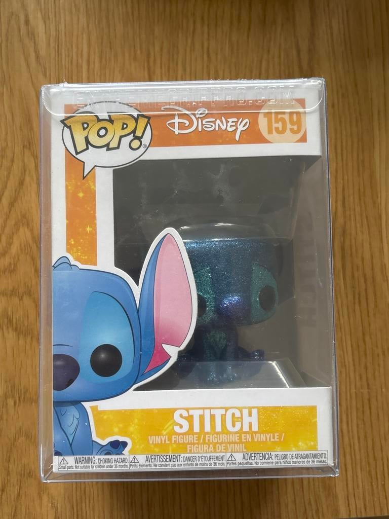 Funko Pop! Disney Stitch #159 Diamond Edition met Protector, Ophalen of Verzenden, Nieuw