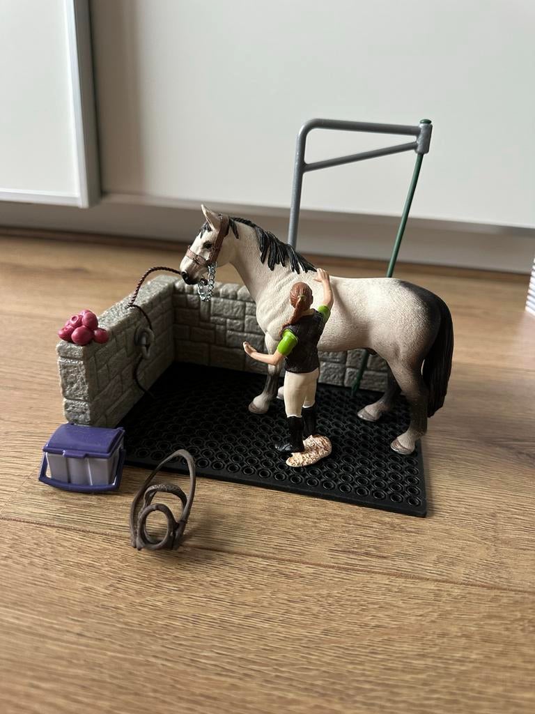 Schleich Poetsplaats Set, Ophalen of Verzenden, Zo goed als nieuw, Jongen of Meisje