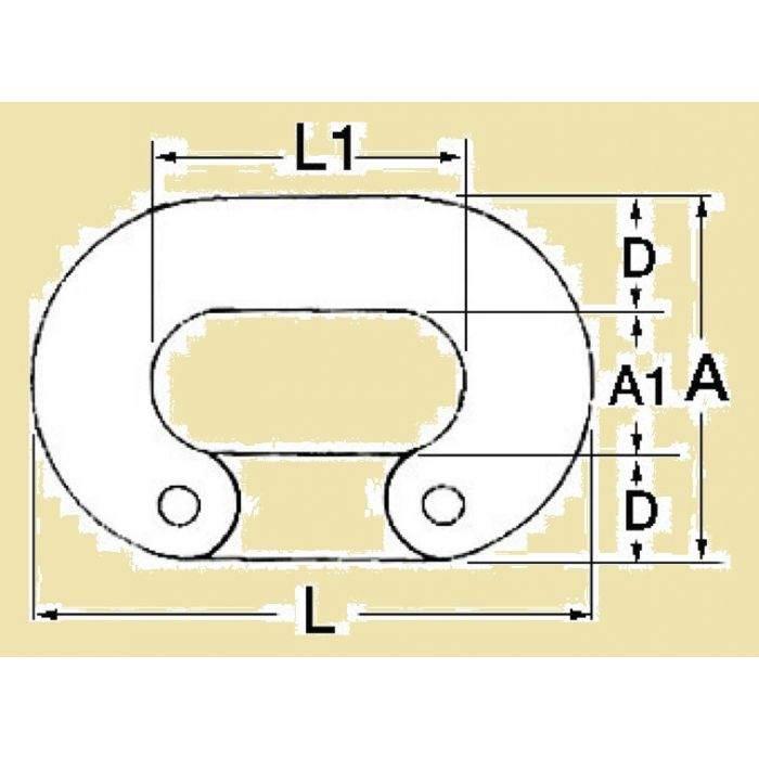 RVS noodschalmen voor ankerketting, in de maten 6, 8, 12 mm, Ophalen of Verzenden, Nieuw, Overige typen
