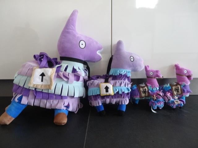 6 x Fortnite lama, als decoratie gestaan, knuffel, Ophalen of Verzenden, Zo goed als nieuw