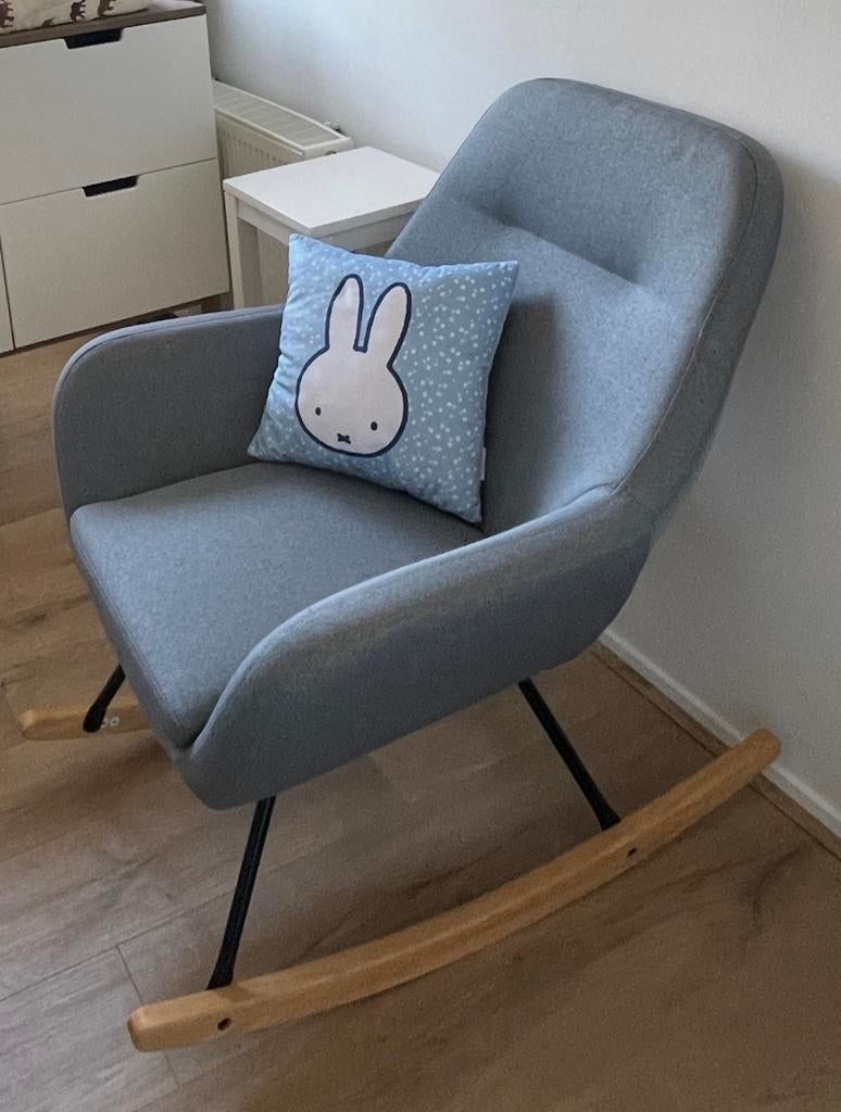 Blauwe schommelstoel voor baby- of kinderkamer, Ophalen, Gebruikt, Blauw, Eén