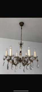 Oude / antieke kristallen kroonluchter, Ophalen of Verzenden, Zo goed als nieuw