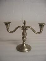 tinnen kandelaar K.M.D. Tiel, Antiek en Kunst, Antiek | Kandelaars, Ophalen of Verzenden, Overige materialen
