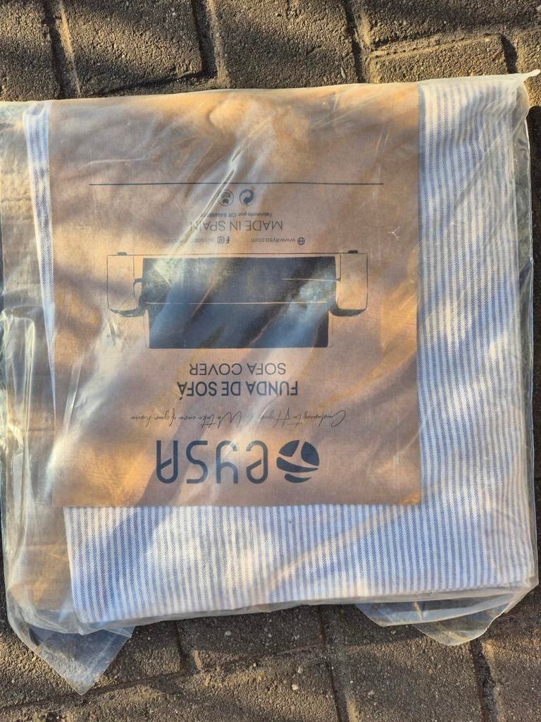 Nieuwe Eysa 1-zits bankhoes, gestreept, 60-110 cm, Ophalen of Verzenden, Nieuw