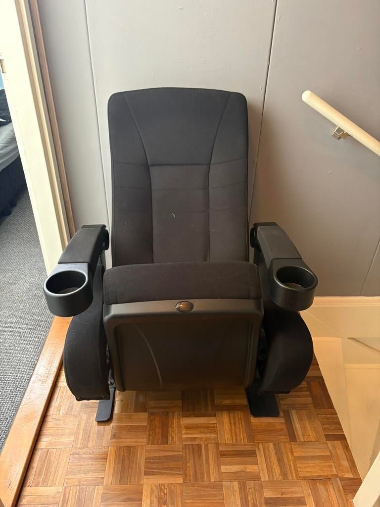 Bioscoop stoelen, Huis en Inrichting, Fauteuils, Ophalen, Bioscoop, Minder dan 75 cm, Zo goed als nieuw