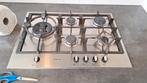 Neff gasfornuis 5-pits RVS, Gebruikt, Ophalen of Verzenden, Inbouw, Gas