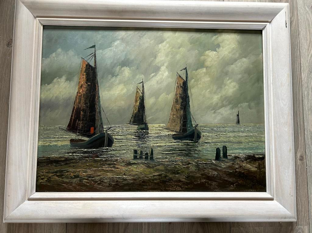 Schilderij naar Mesdag, Ophalen of Verzenden