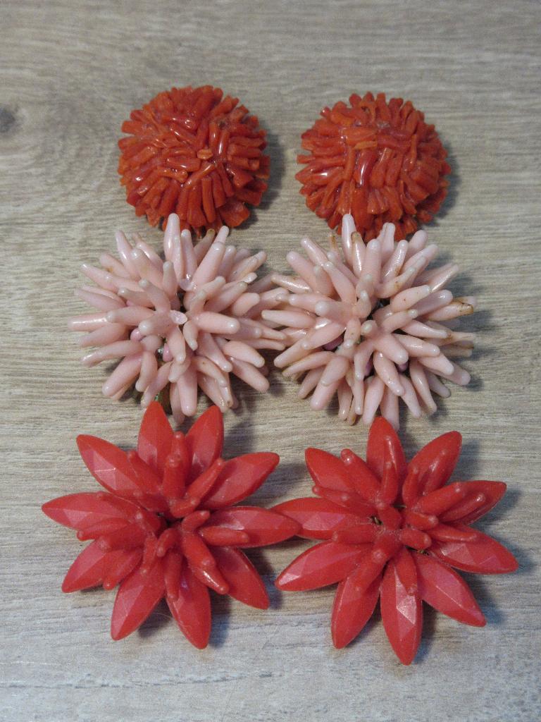 Vintage clip oorbellen, Sieraden, Tassen en Uiterlijk, Oorbellen, Ophalen of Verzenden, Gebruikt, Overige materialen