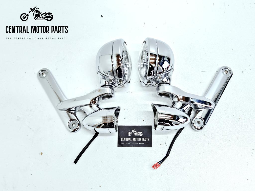 Passing Lights brackets chroom Touring 2014-up, Motoren, Onderdelen | Harley-Davidson, Niet ingevuld, Gebruikt, Niet ingevuld